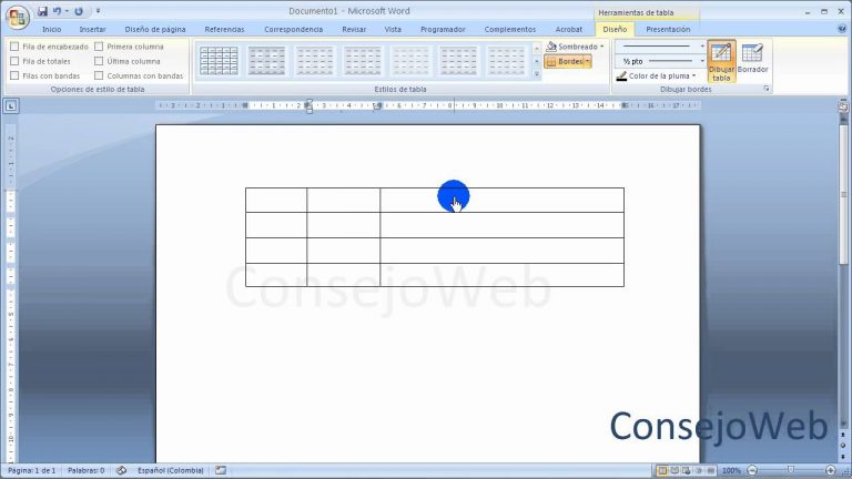 ¿cómo Hacer Cuadros De 1 Cm En Word Enterate Delicias