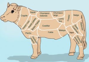 ¿Cuáles son los cortes de carne que existen?
