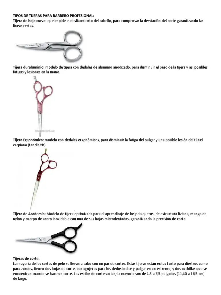 Cuáles son los tipos de tijeras para cortar el cabello? - Enterate Delicias