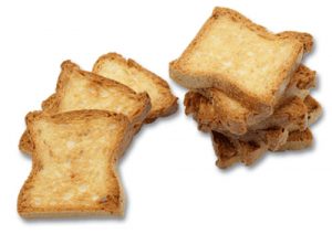 ¿Cuántas calorías tienen dos Tostadas de pan?